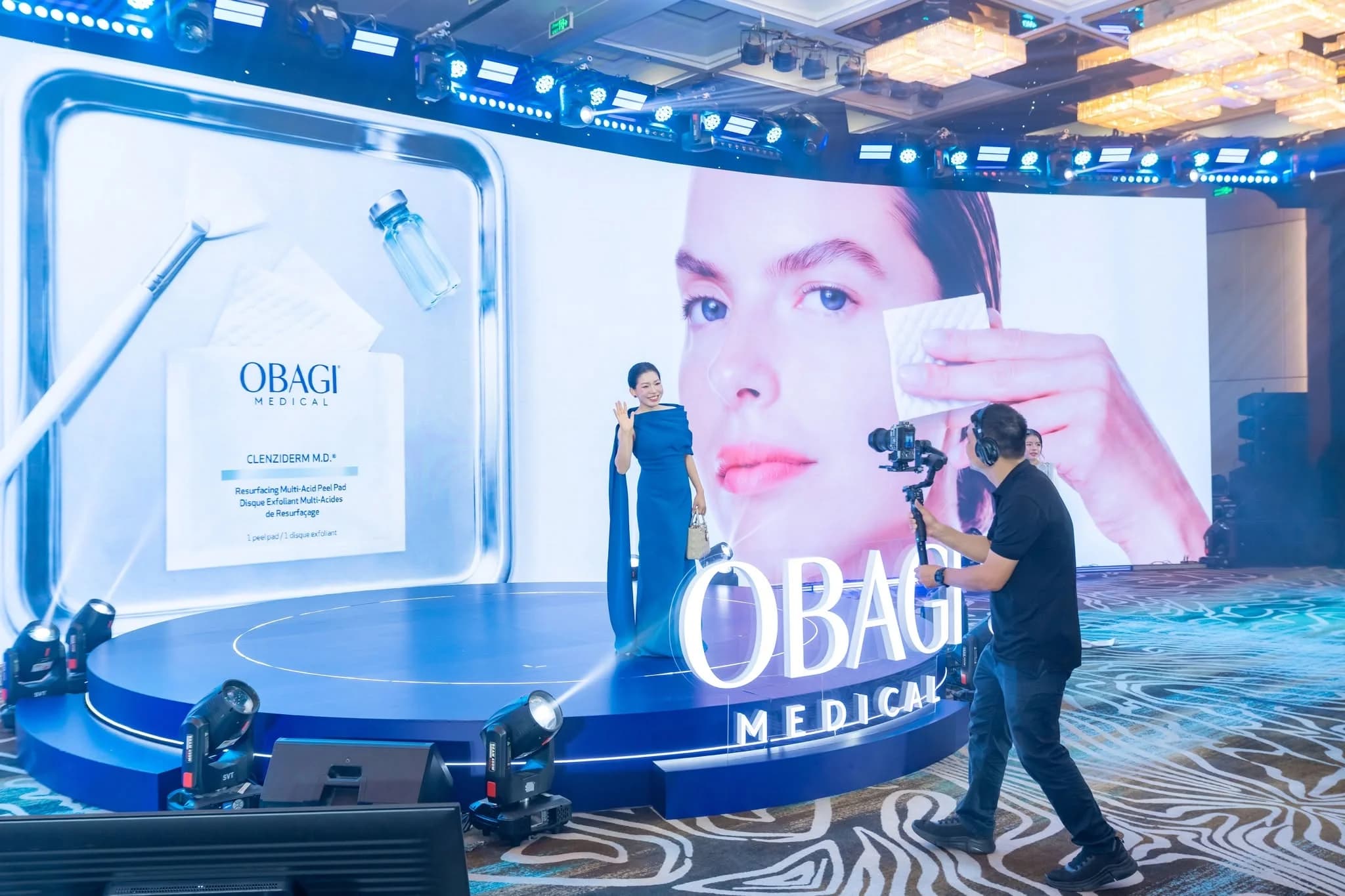 Guests experiencing Clenziderm M.D. active ingredient textures