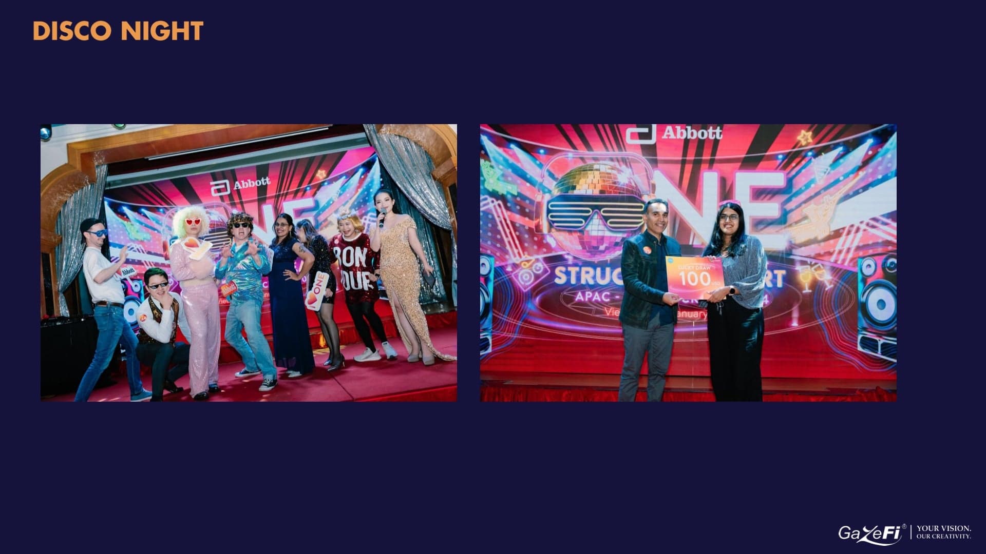 Abbott APAC Presentation Slide 21 - Neon Disco Night & Team Celebration